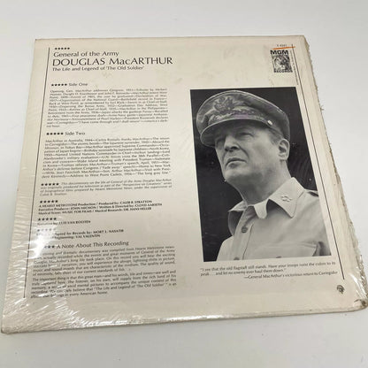 GENERAL OF THE ARMY DOUGLAS MACARTHUR:  LIFE & LEGEND... Vinyl LP Record SEALED