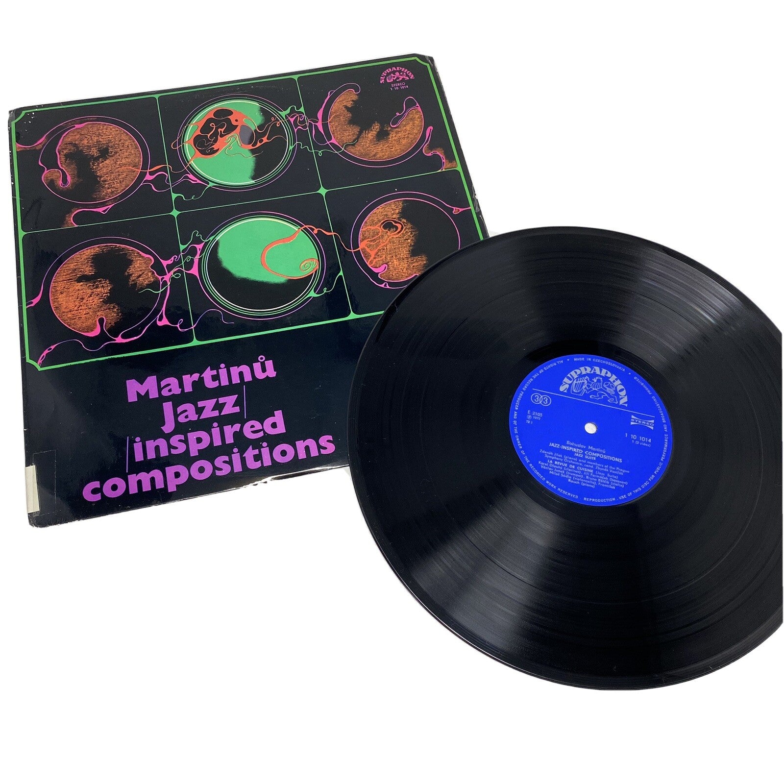 MARTINU-JAZZ INSPIRED COMPOSITIONS Vinyl SUPRAPHON LABEL Import VG+