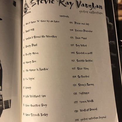 The Stevie Ray Vaughan Guitar Collection (Paperback) Used But In Great Condition