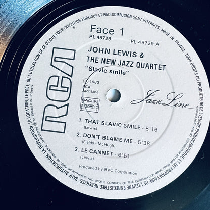 JOHN LEWIS & THE NEW JAZZ QUARTET: slavic smile RCA 12" LP