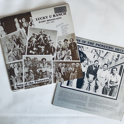 Sons Of The Pioneers RADIO BROADCASTS + DECCA Vinyl LP Records VG+