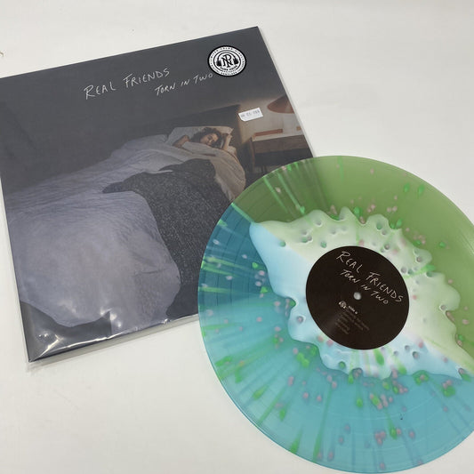 Real Friends TORN IN TWO Color Vinyl LP Record NEW Split Egg