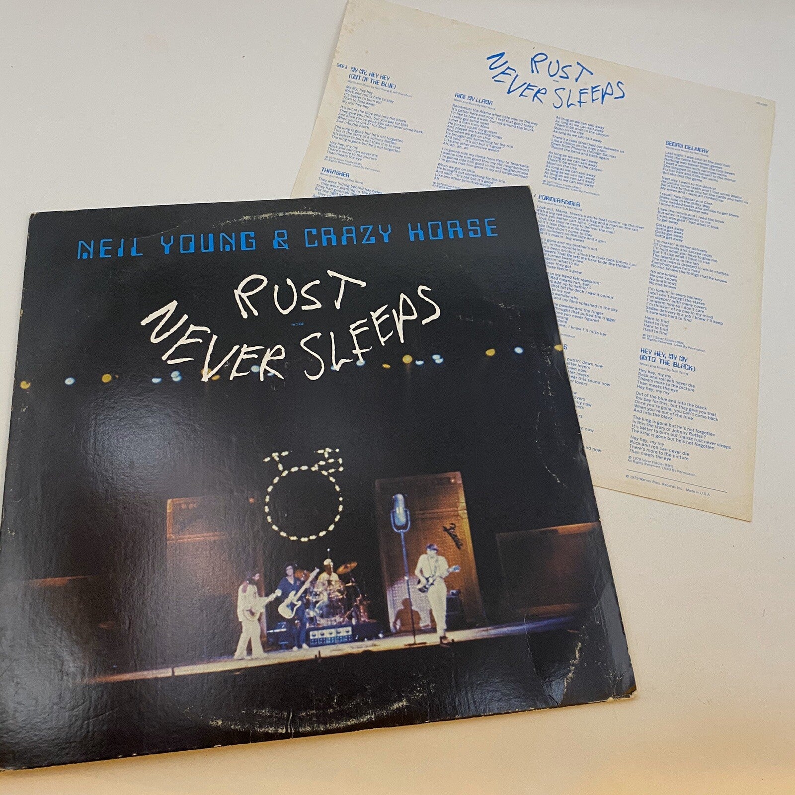 Neil Young & Crazyhorse RUST NEVER SLEEPS Vinyl LP Record VG+