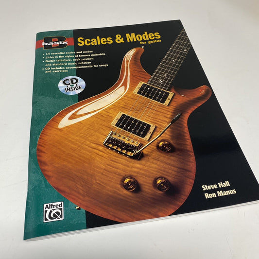 Basix: Scales and Modes for Guitar - By Steve Hall and Ron Manus w/CD NEW