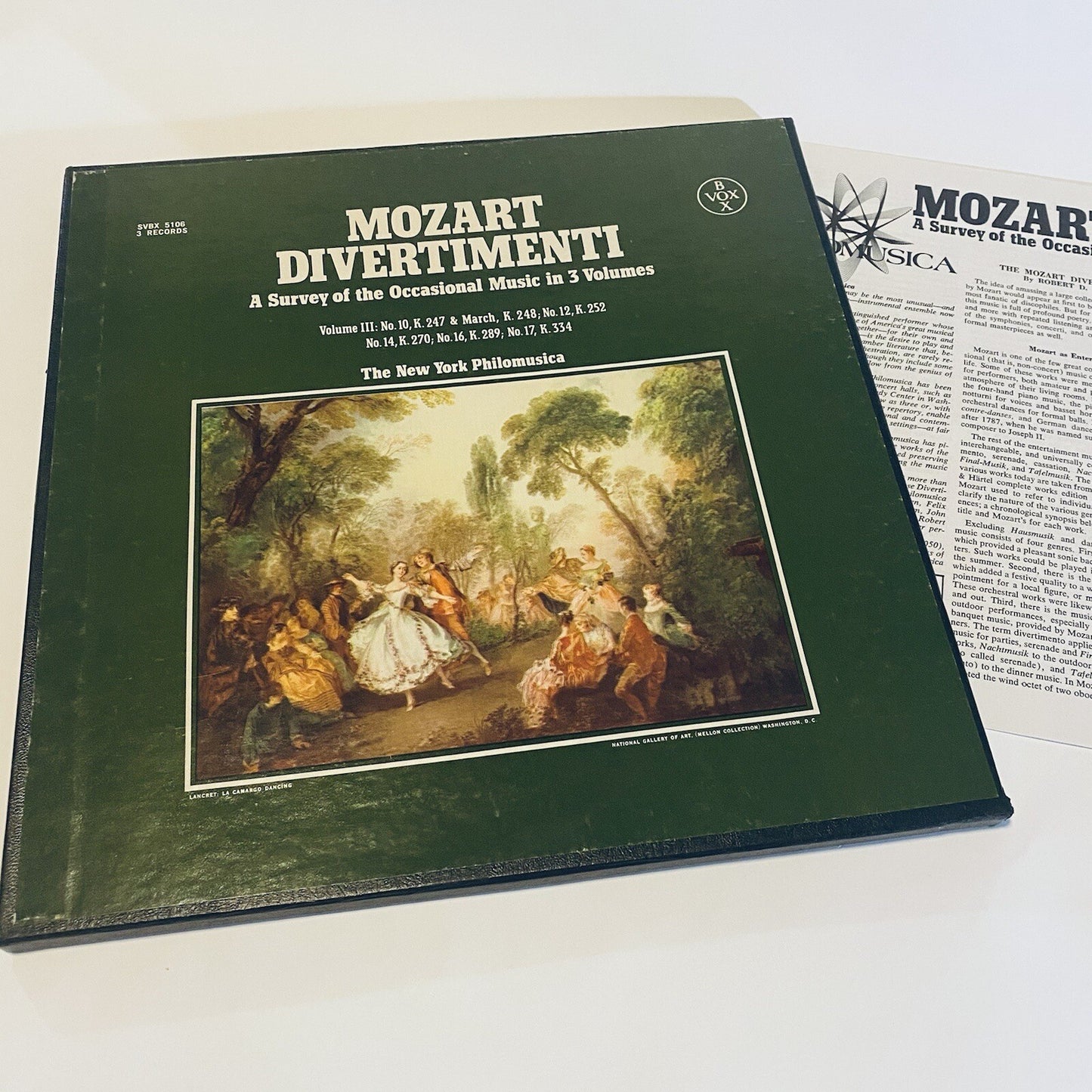 Mozart Divertimenti A SURVEY IN 3 VOLUMES Vinyl 3xLP Records VG+