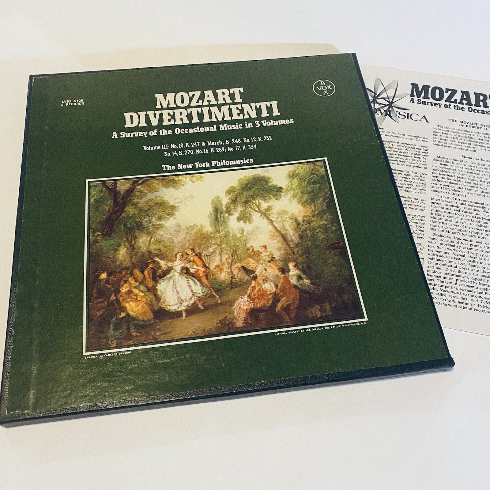 Mozart Divertimenti A SURVEY IN 3 VOLUMES Vinyl 3xLP Records VG+