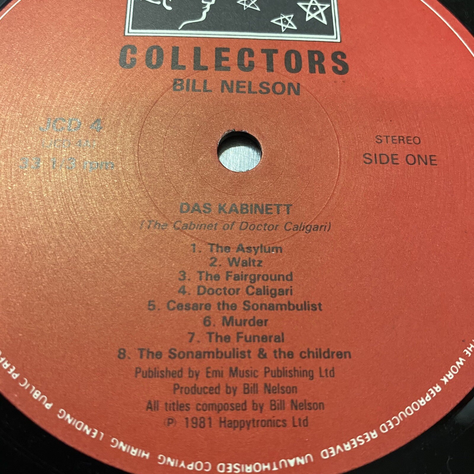 BILL NELSON Das Kabinet-Cabinet of Dr.Calgari/La Belle Et La Bete VINYL LP R