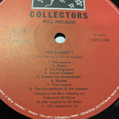 BILL NELSON Das Kabinet-Cabinet of Dr.Calgari/La Belle Et La Bete VINYL LP R