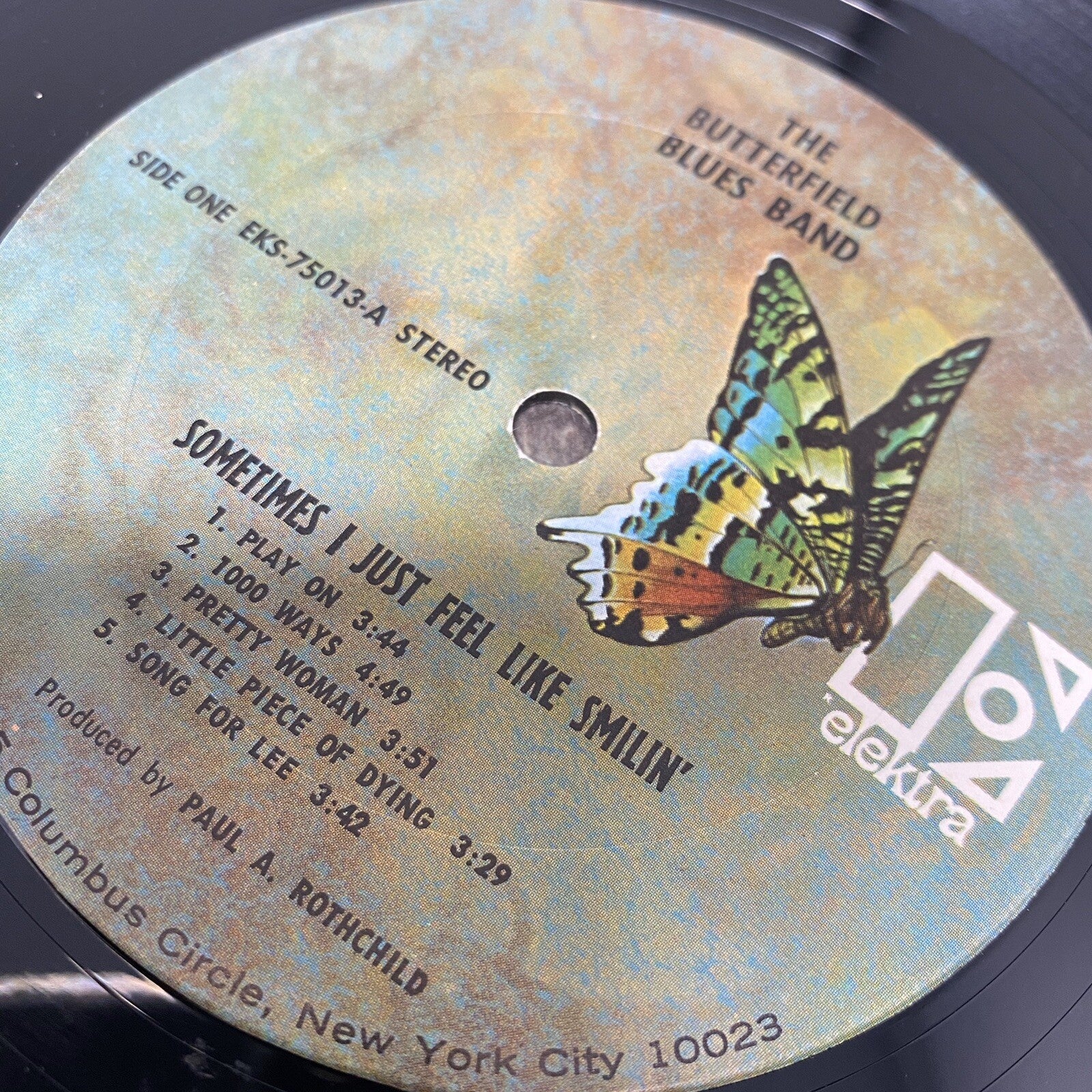 Paul Butterfield Blues Band SOMETIMES I JUST FEEL LIKE SMILIN’ Vinyl Record VG+