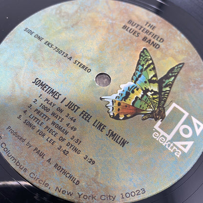 Paul Butterfield Blues Band SOMETIMES I JUST FEEL LIKE SMILIN’ Vinyl Record VG+
