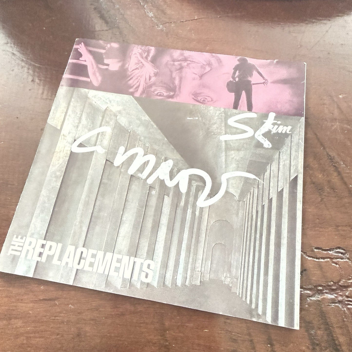 Slim Dunlap & Chris Mars THE REPLACEMENTS Tim CD JACKET COVER ONLY Signed ONLY 1