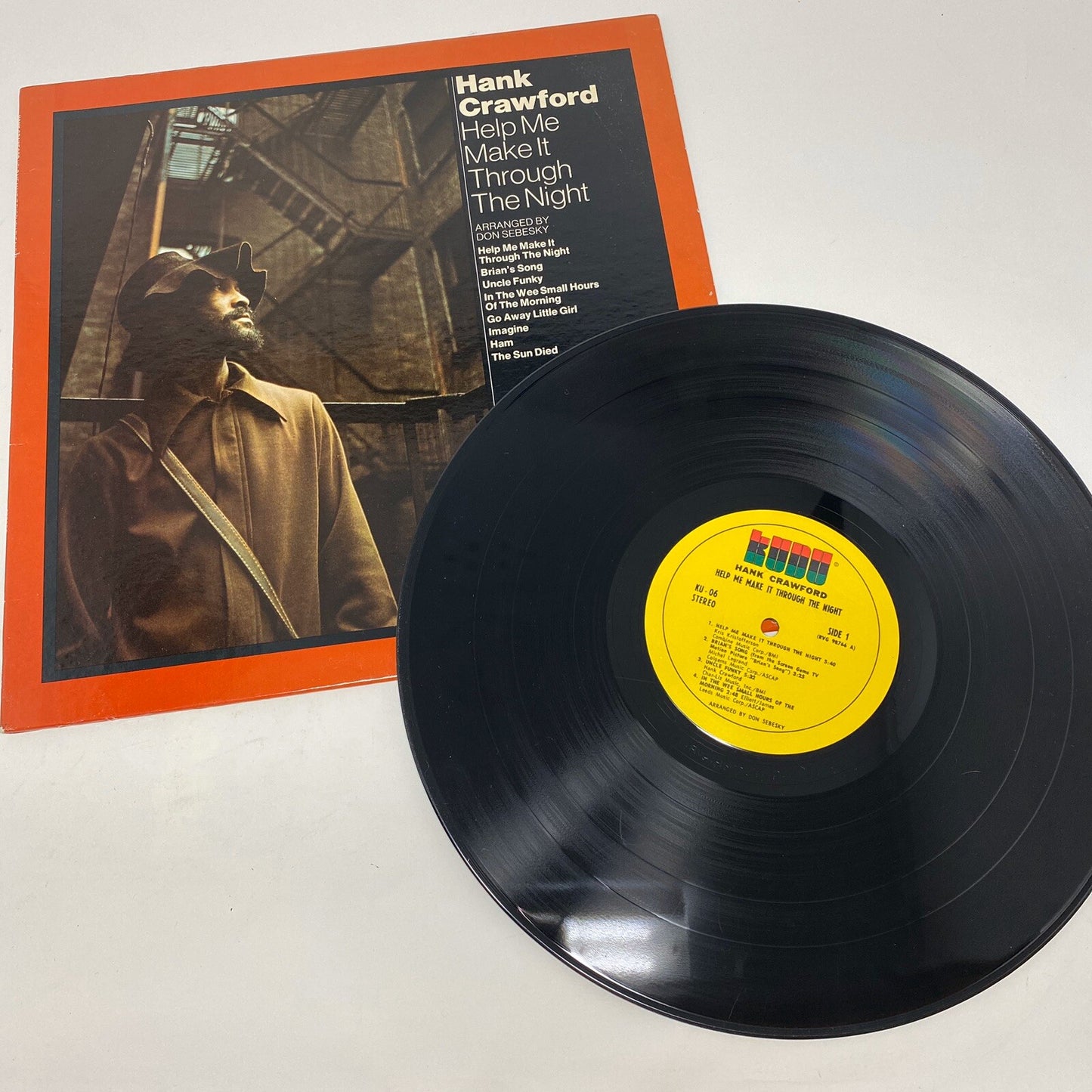 HANK CRAWFORD Help Me Make It Through The Night KU06 Van Gelder LP Vinyl VG++ Cv
