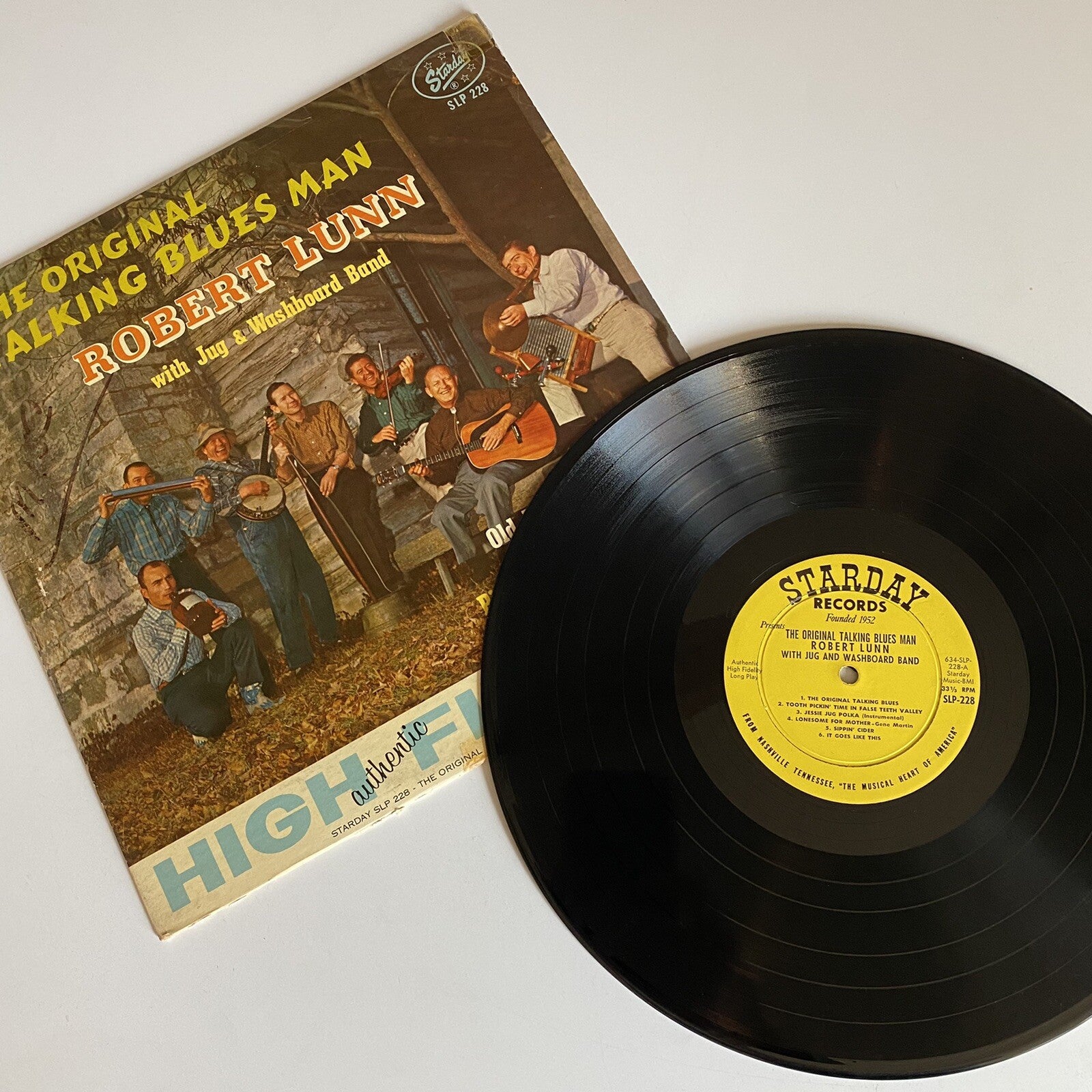 Robert Lunn THE ORIGINAL TALKING BLUES MAN Vinyl LP Record EX/G+