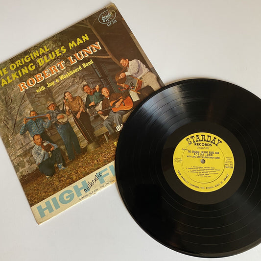 Robert Lunn THE ORIGINAL TALKING BLUES MAN Vinyl LP Record EX/G+