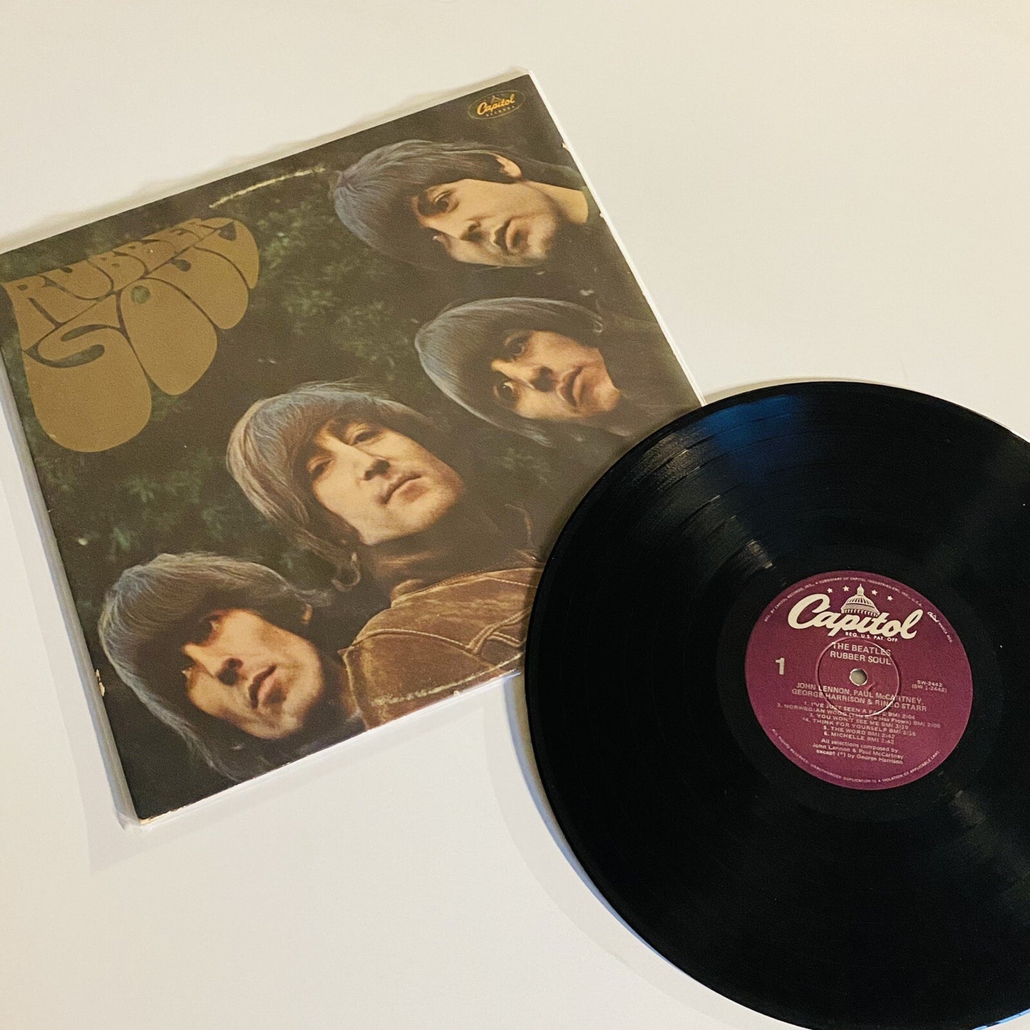 Beatles RUBBER SOUL Vinyl LP Record ‘76 Win RE Stereo VG+/VG