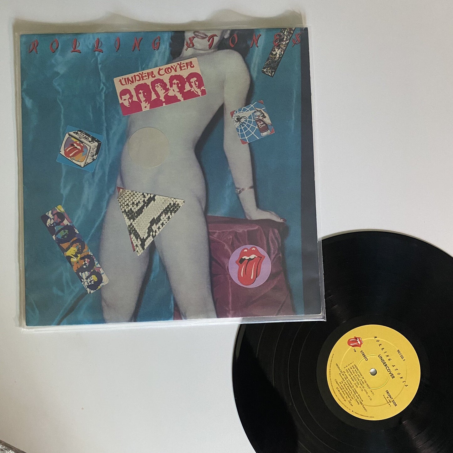 Rolling Stones UNDER COVER Vinyl LP Record VG+