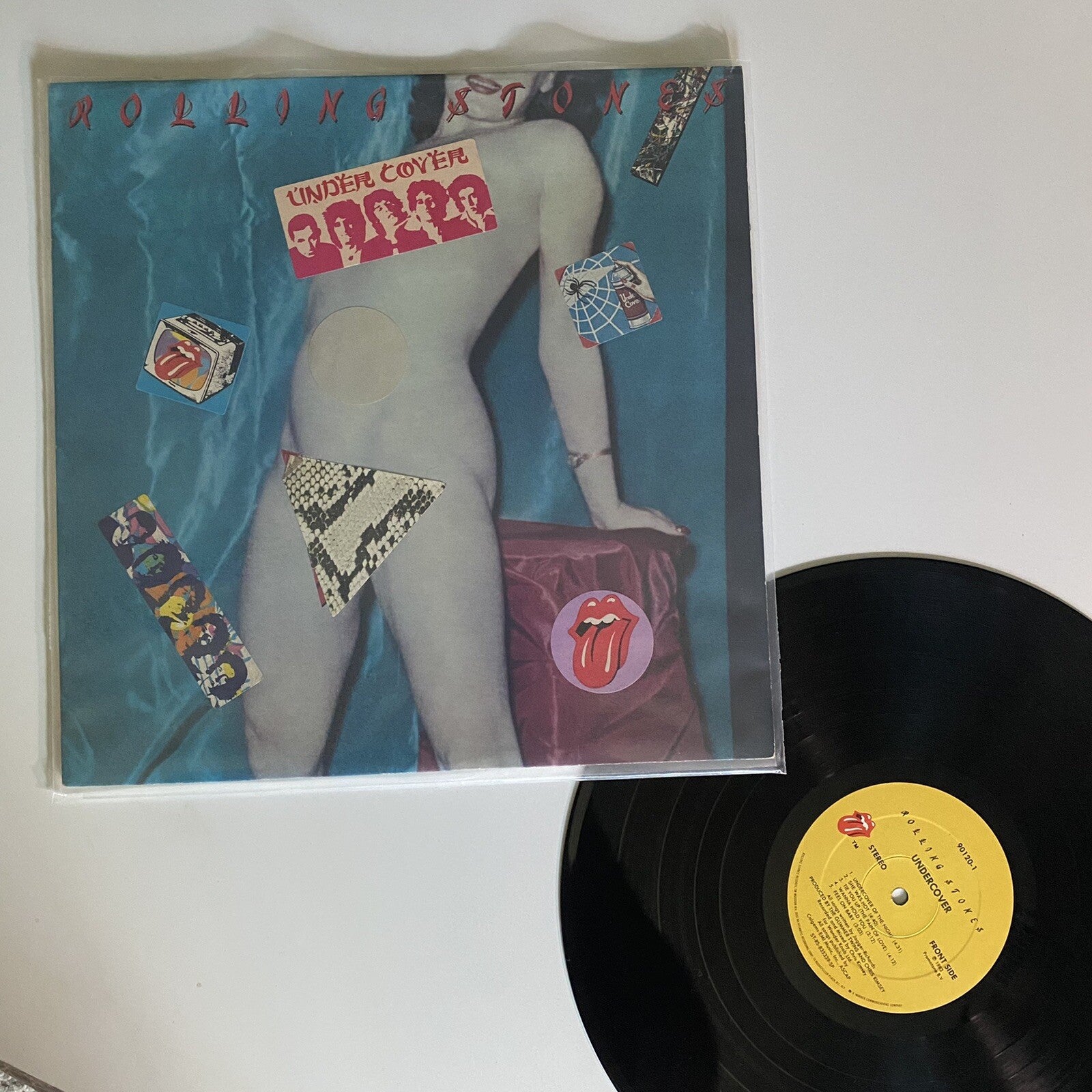 Rolling Stones UNDER COVER Vinyl LP Record VG+