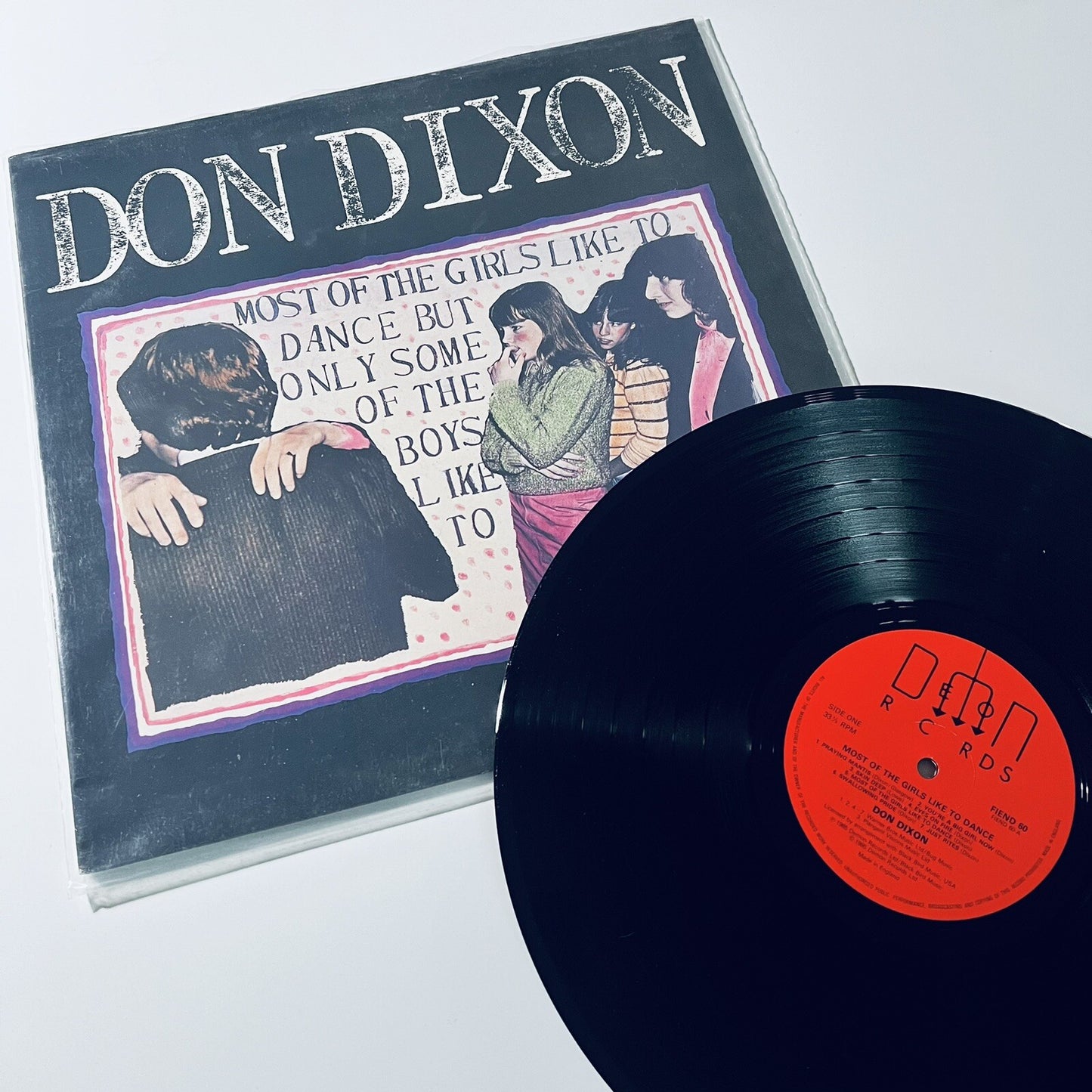 DON DIXON Most of the Girls Like to Dance... VINYL LP RECORD Demon Records VG+