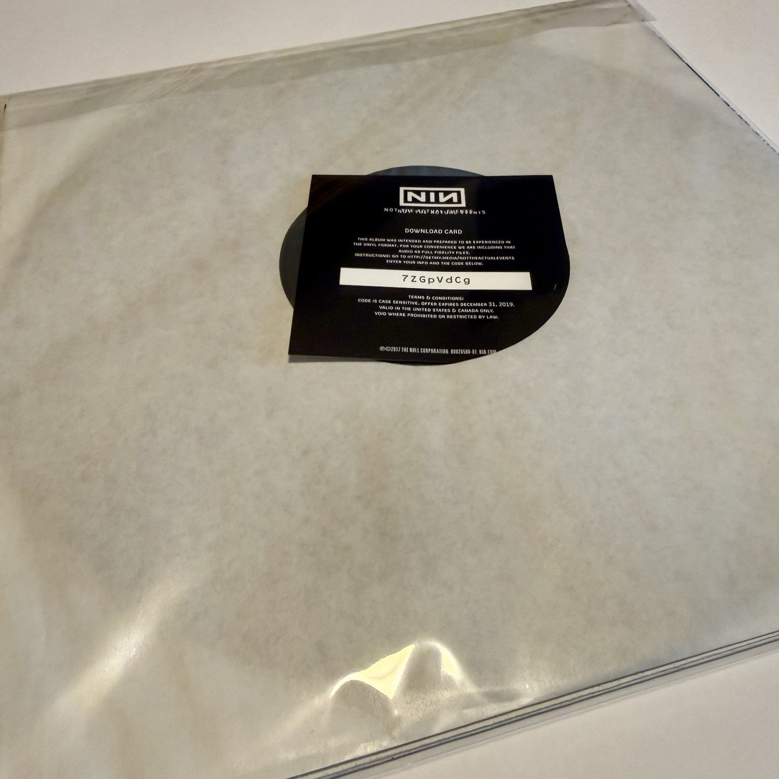 Nine Inch Nails NOT THE ACTUAL EVENTS Vinyl EP Record NM/NM w/download