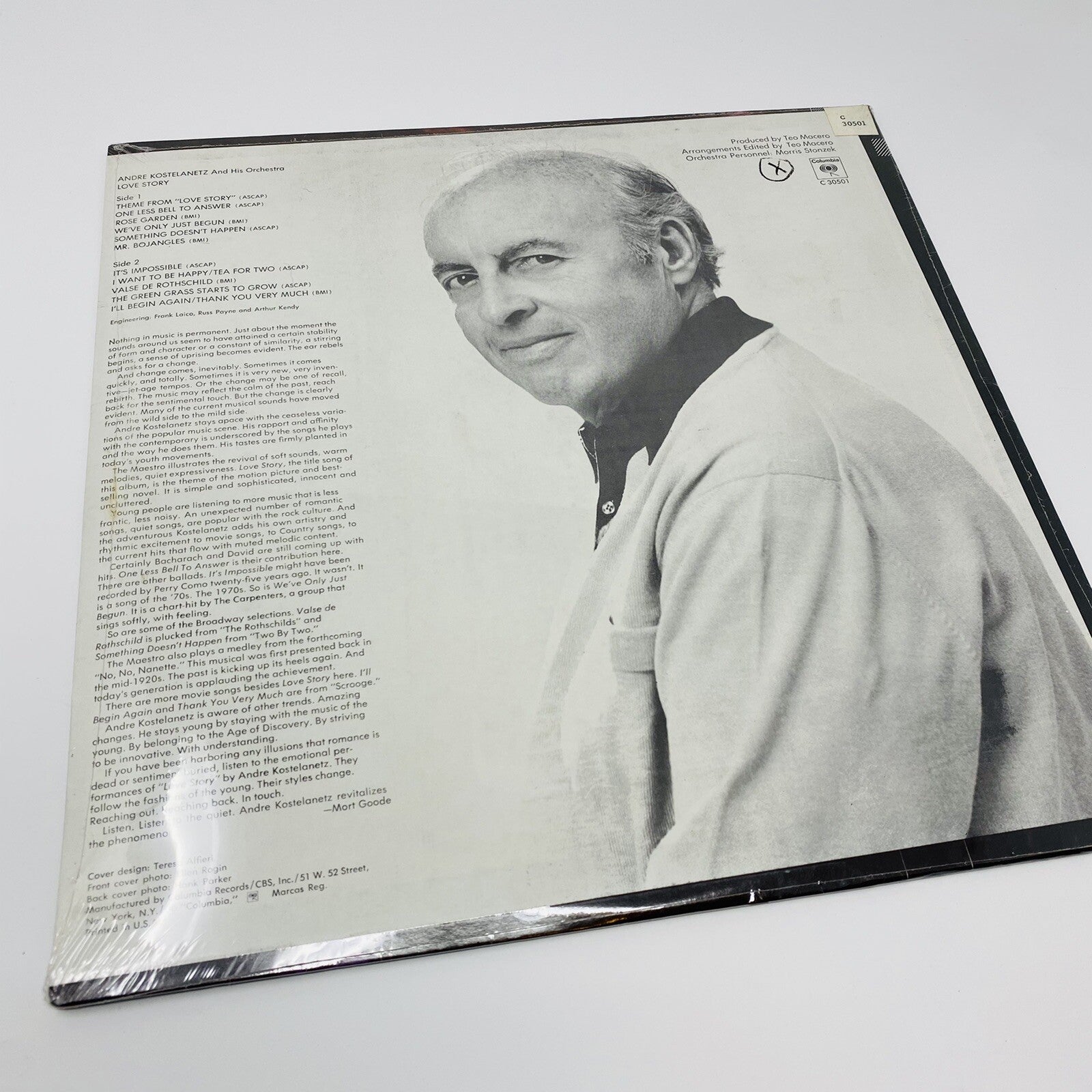 Andre Kostelanetz & His Orchestra LOVE STORY Vinyl LP Record SEALED!