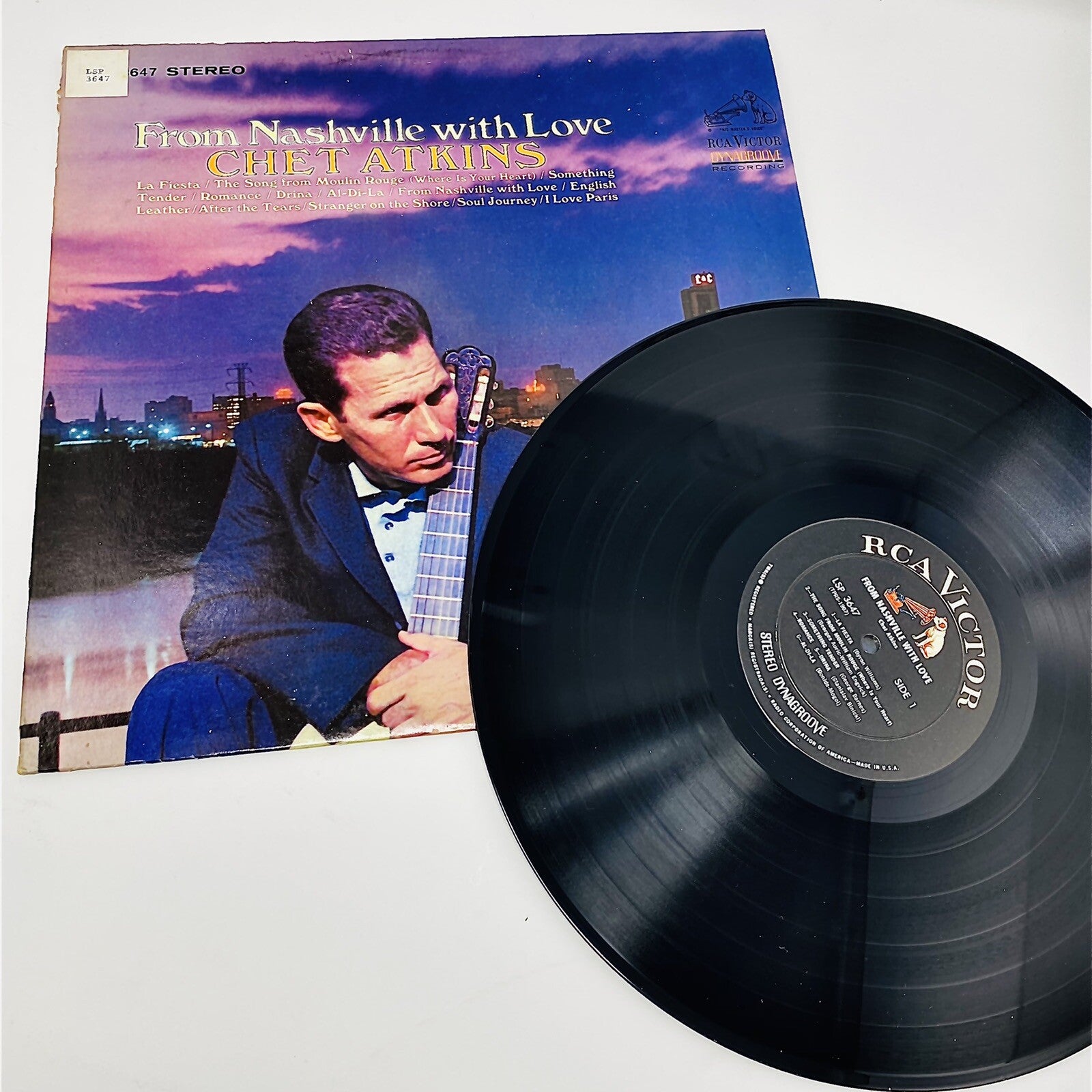 Chet Atkins FROM NASHVILLE WITH LOVE Vinyl LP Record VG+| VG+