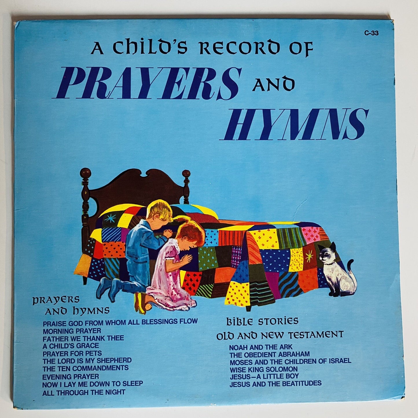A Child’s Record of Prayers & Hymns VINYL LP RECORD VG+ 