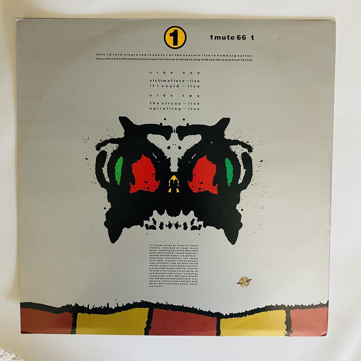 Erasure THE CIRCUS Remix 12” Vinyl LP Record Mute66 – VG+