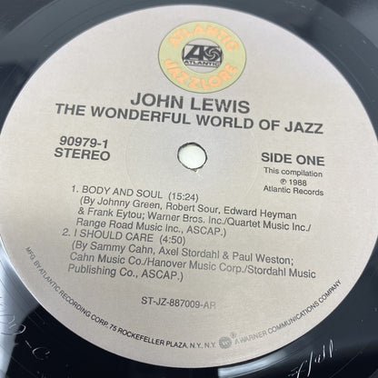 John Lewis THE WONDERFUL WORLD OF JAZZ Vinyl LP Record VG+