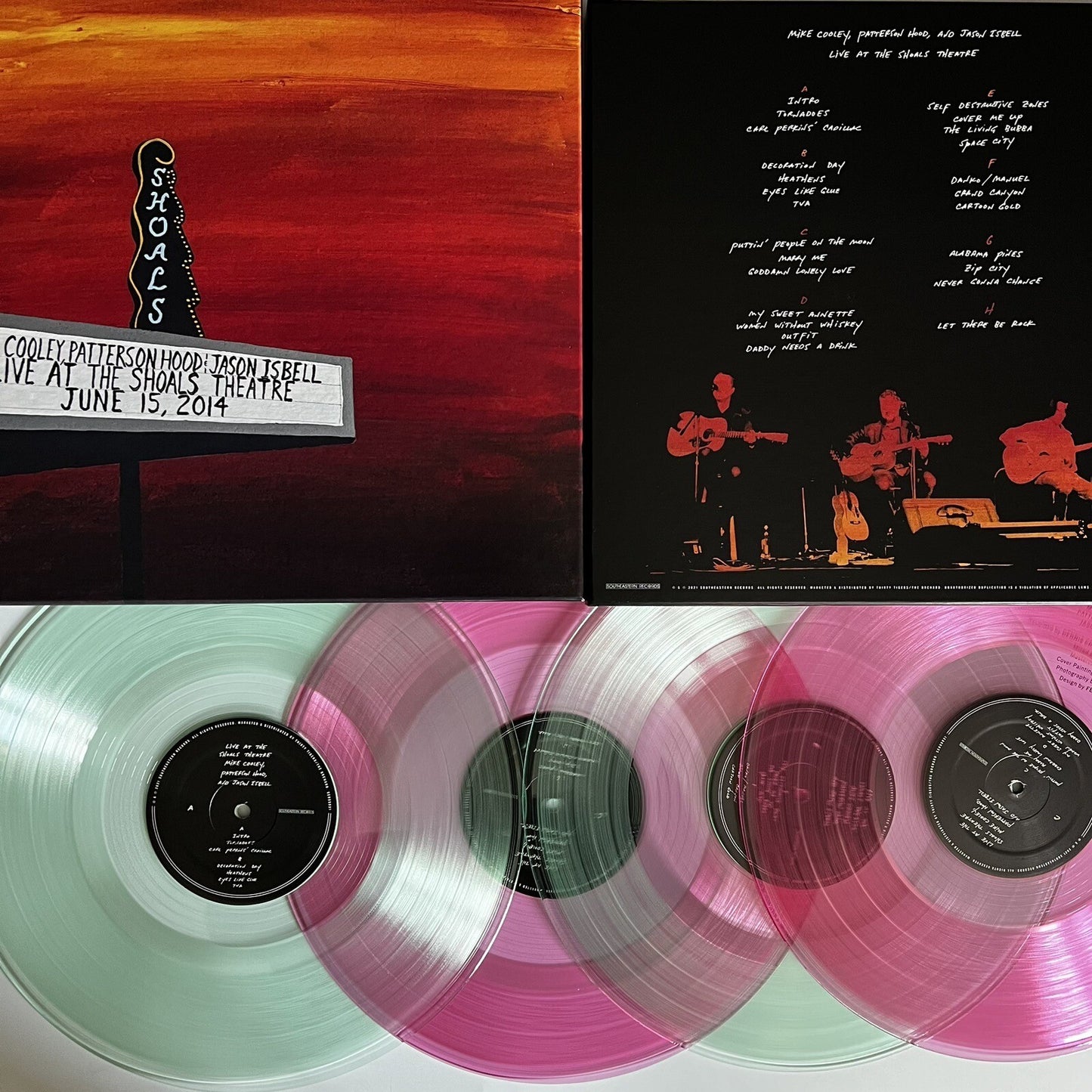Mike Cooley, Patterson Hood, & Jason Isbell LIVE AT THE SHOALS Color Vinyl 4xLP