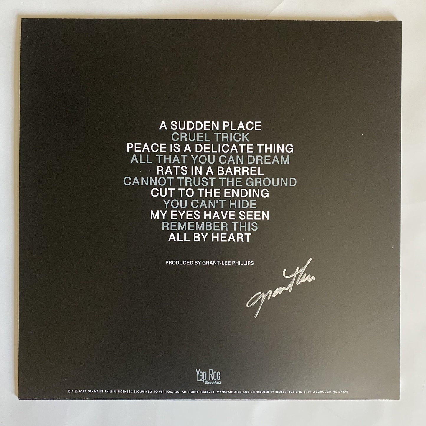 Grant Lee Phillips ALL THAT YOU CAN DREAM Autographed Vinyl LP Record NEW