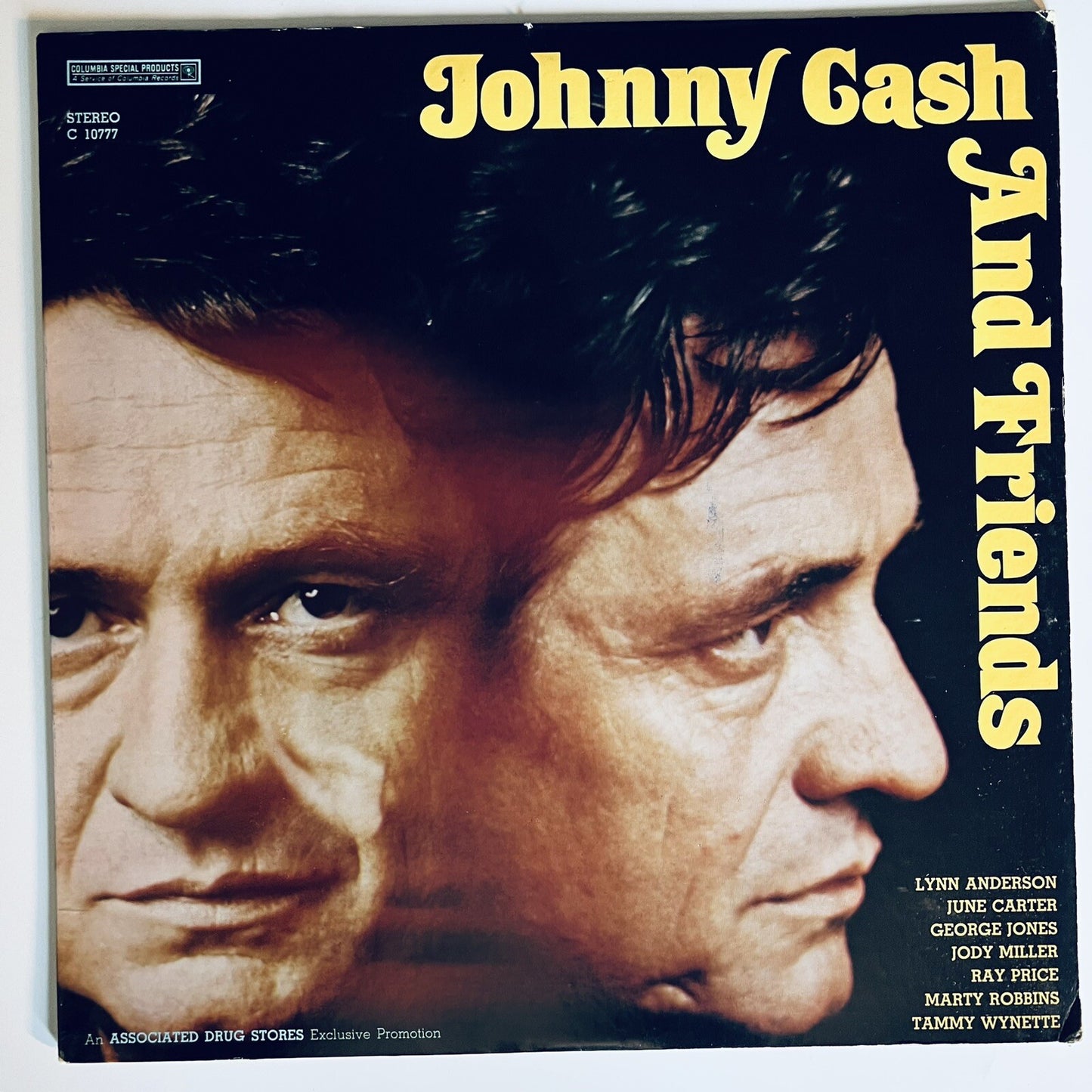 Johnny Cash and Friends SELF TITLED Vinyl LP Record VG+