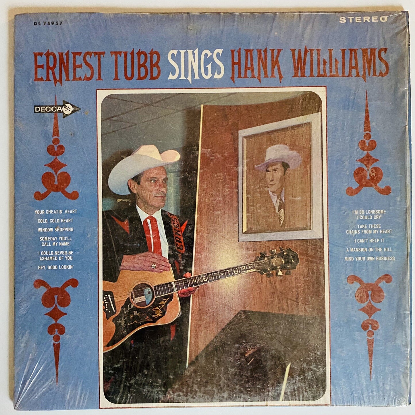ERNEST TUBB SINGS HANK WILLIAMS Vinyl LP Record VG