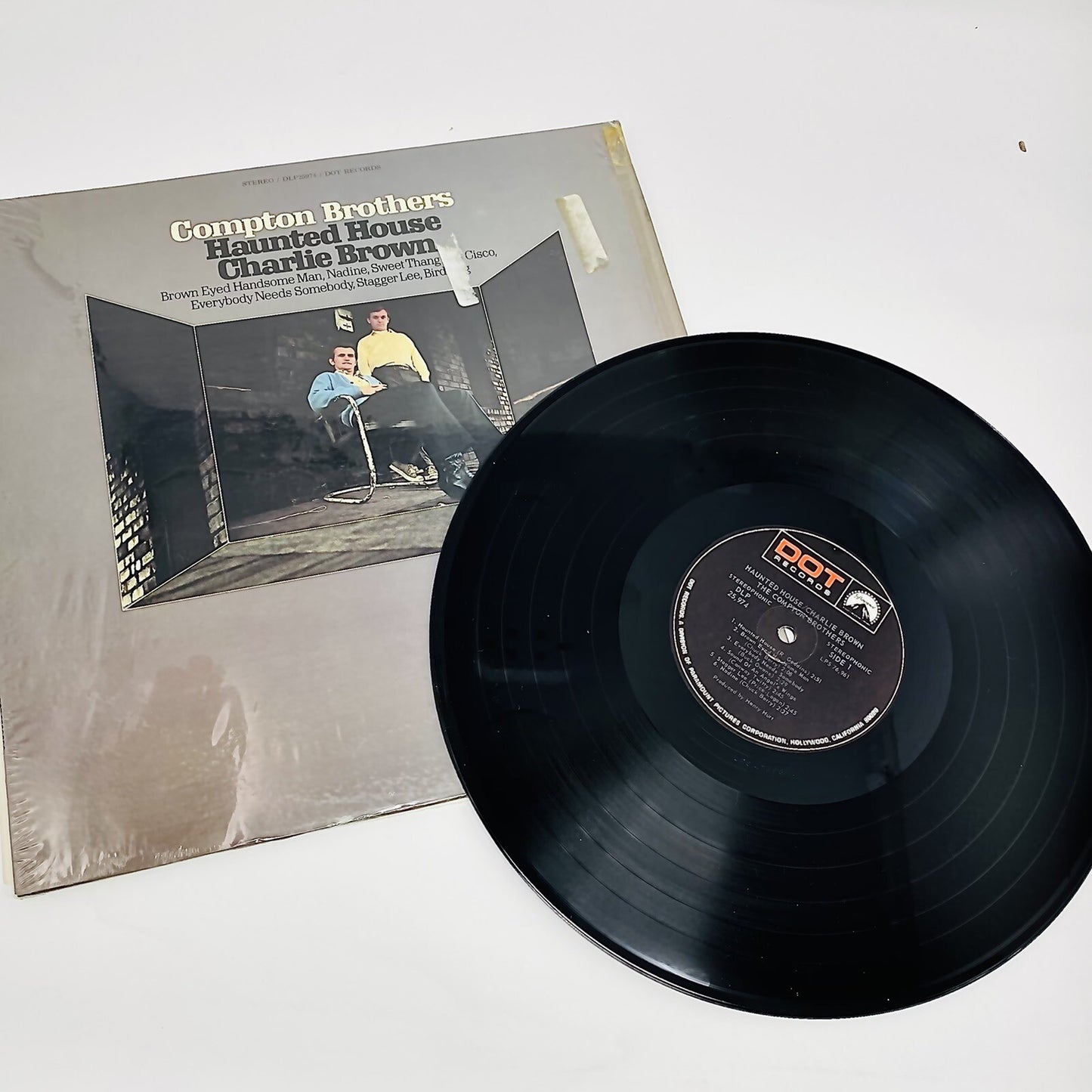 The Compton Brothers HAUNTED HOUSE CHARLIE BROWN Vinyl LP Record VG+