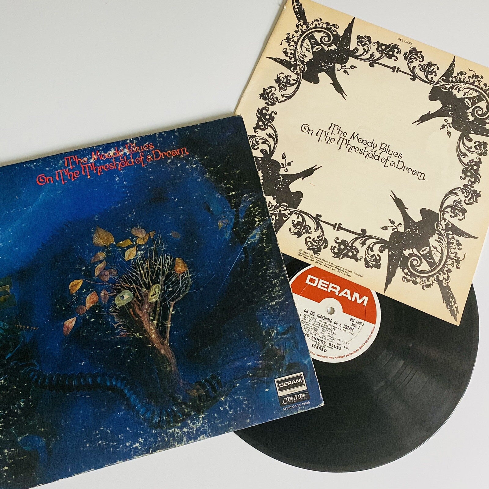 The Moody Blues EVERY GOOD BOY + THRESHOLD Vinyl LP Bundle VG