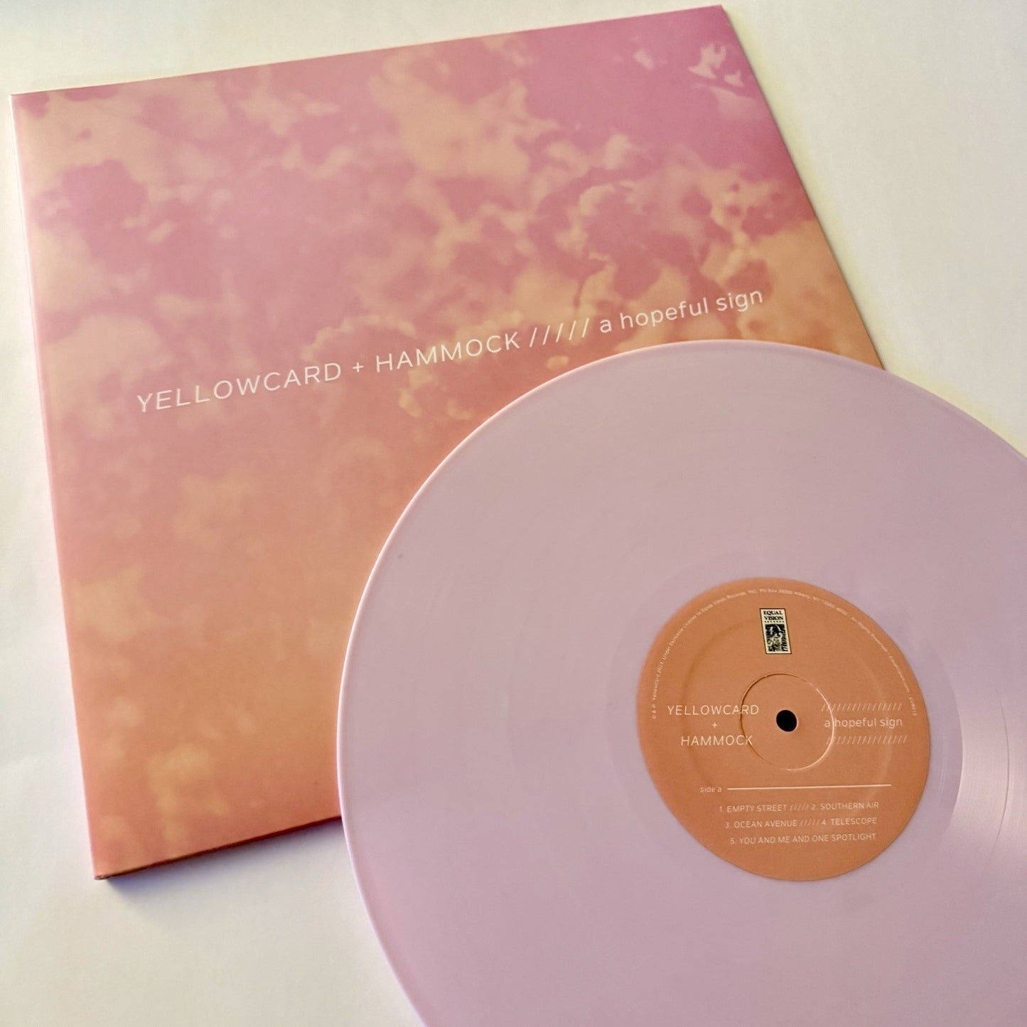 Yellowcard + Hammock A HOPEFUL SIGN Color Vinyl LP Record NEW