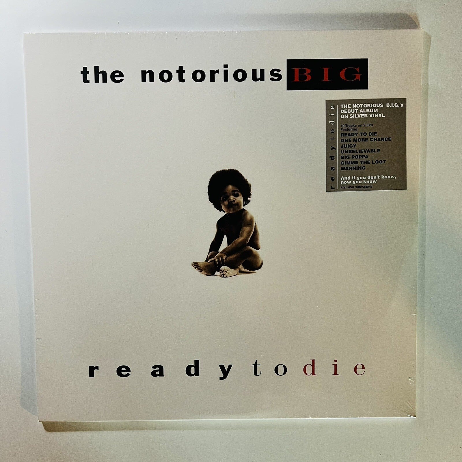 Notorious B.I.G. READY TO DIE Silver Vinyl 2xLP Record SEALED