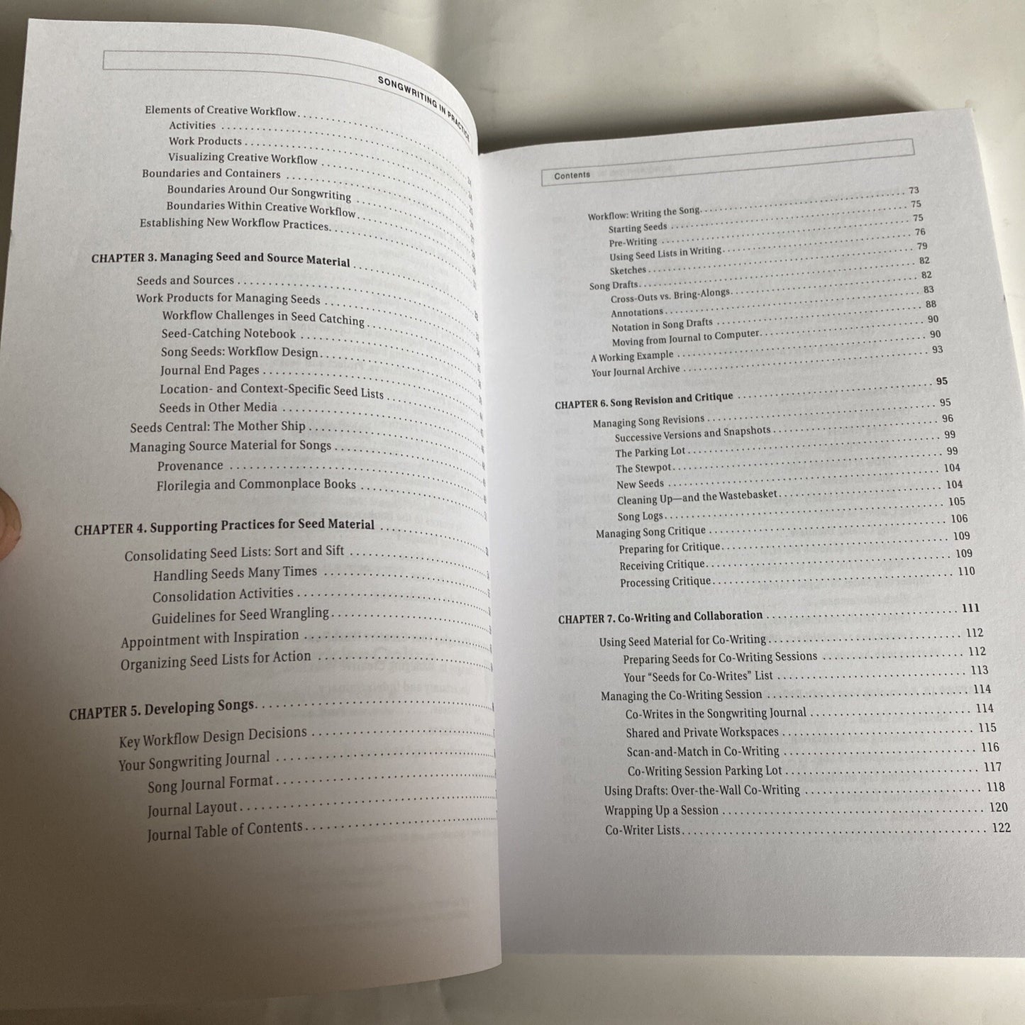 SONGWRITING IN OROACRXE IS: Notebooks,Journals, Logs, Lists by Mark Simos NEW