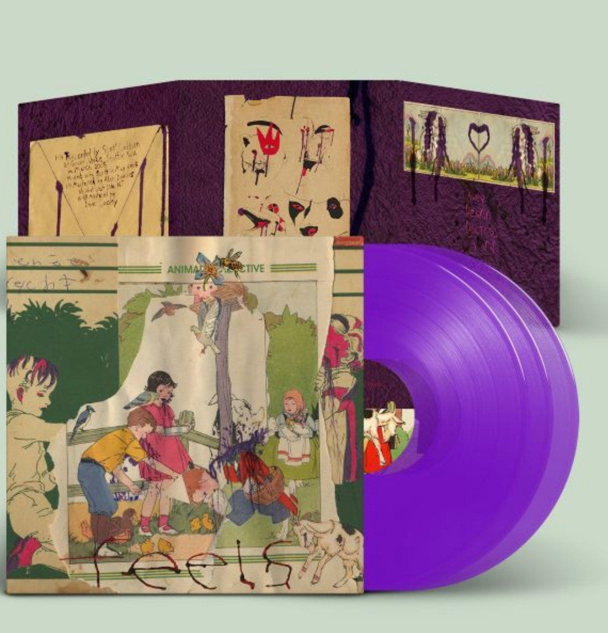 Animal Collective FEELS Deluxe Color Vinyl 3xLP Record NEW Re
