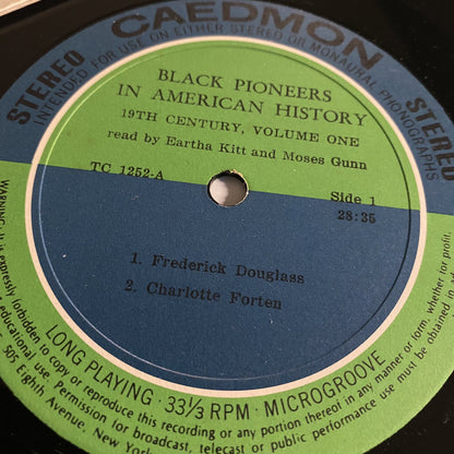 BLACK PIONEERS IN AMERICAN HISTORY Vinyl LP Record VG+