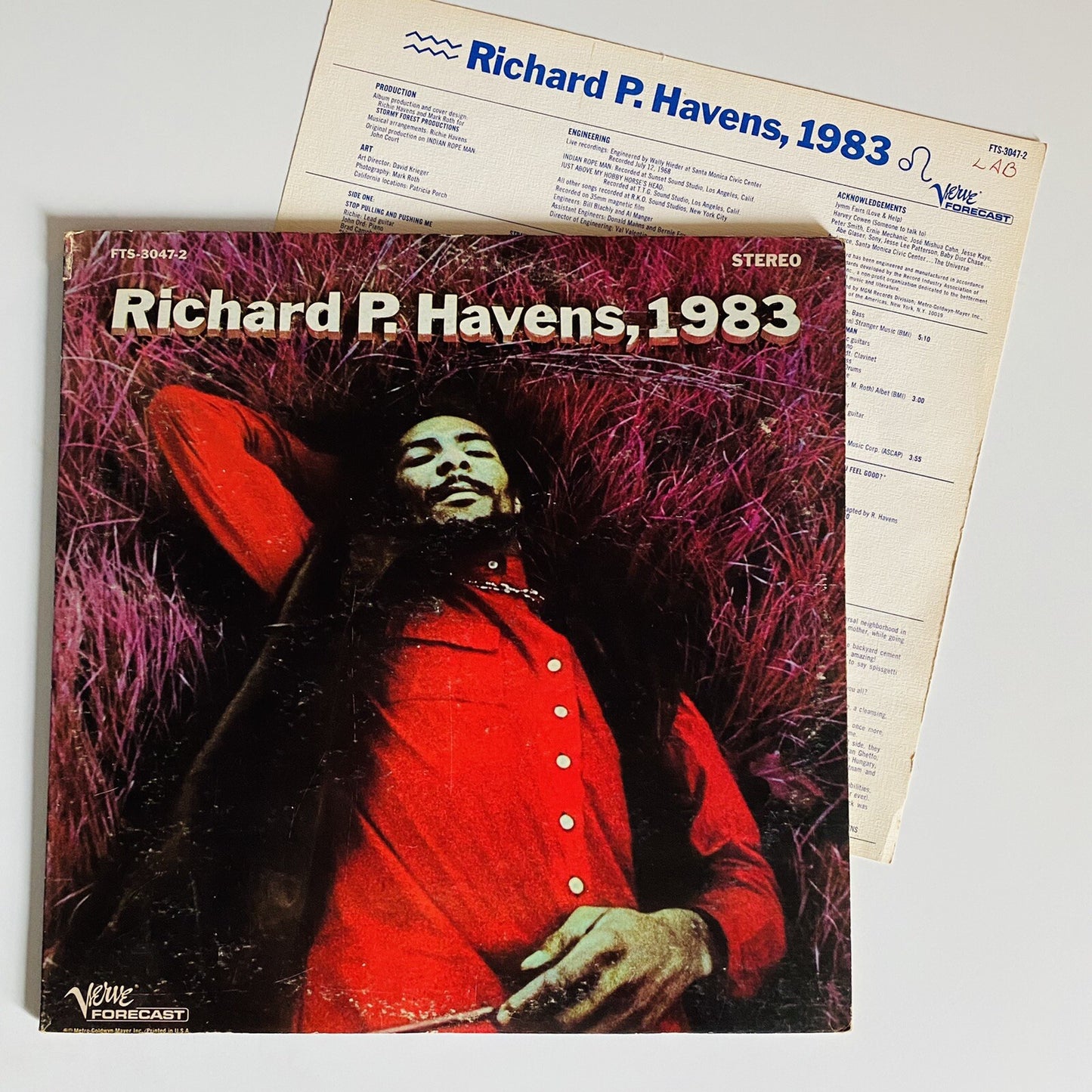 RicHie Havens RICHIE P. HAVENS 1983 Vinyl LP Record VG+ VERVE