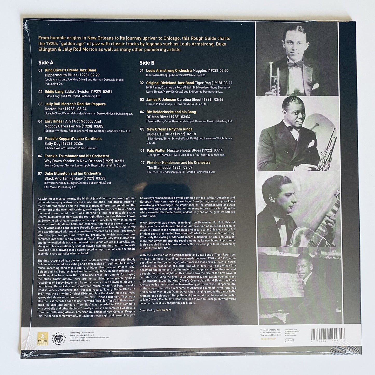 ROUGH GUIDE TO THE ROOTS OF JAZZ Vinyl LP Record NEW Sealed