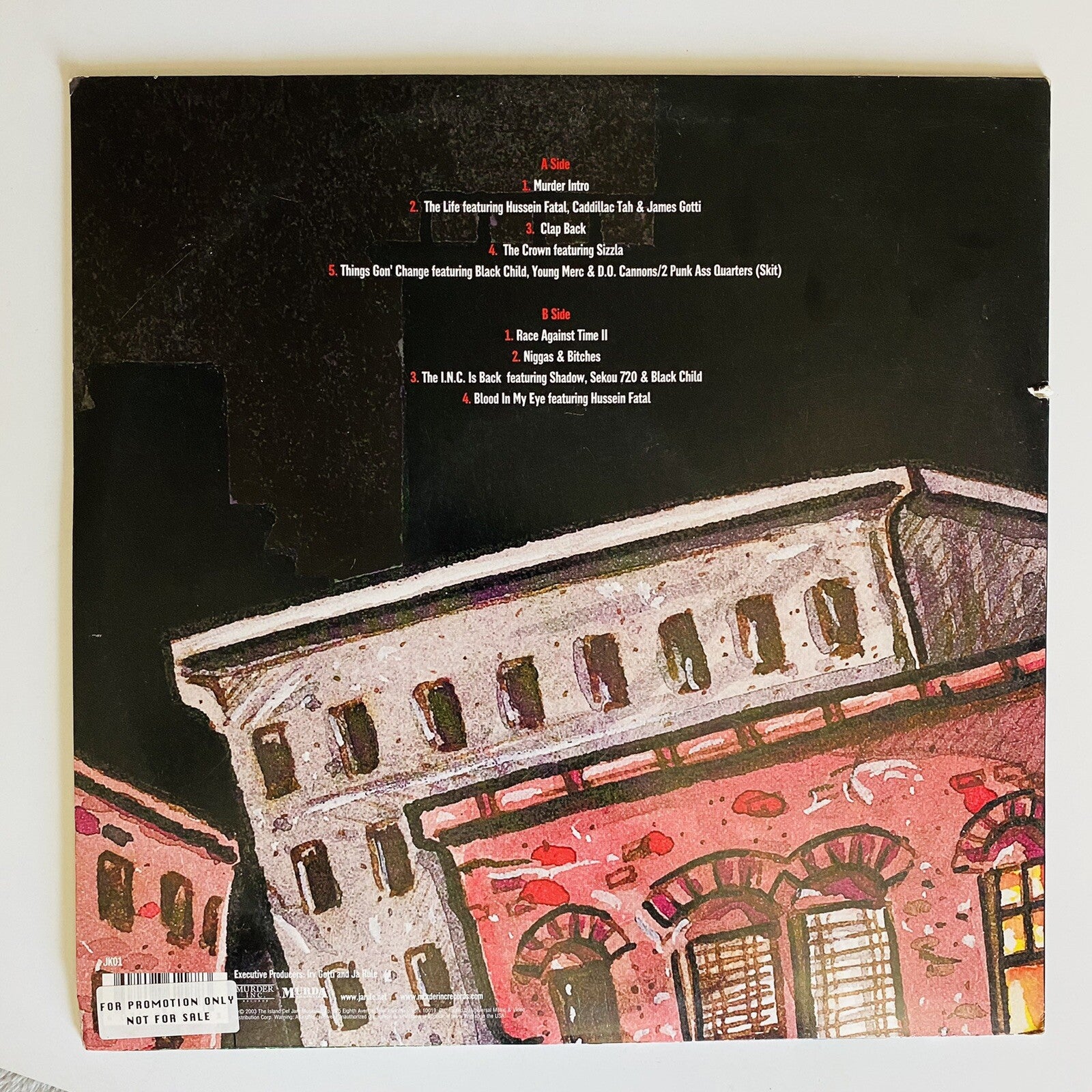 Ja Rule BLOOD IN MY EYE Vinyl 2xLP Record VG+