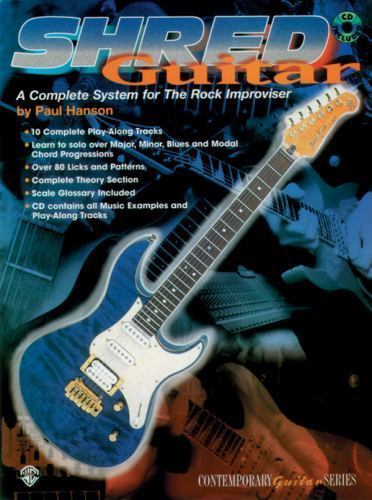 Shred Guitar: A Complete System for the Rock Improviser BY PAUL HANSON Book Only